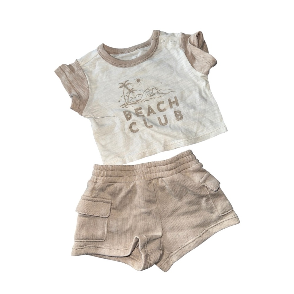 NEW W/O Tags Cloud Island Beige Kids Matching Set